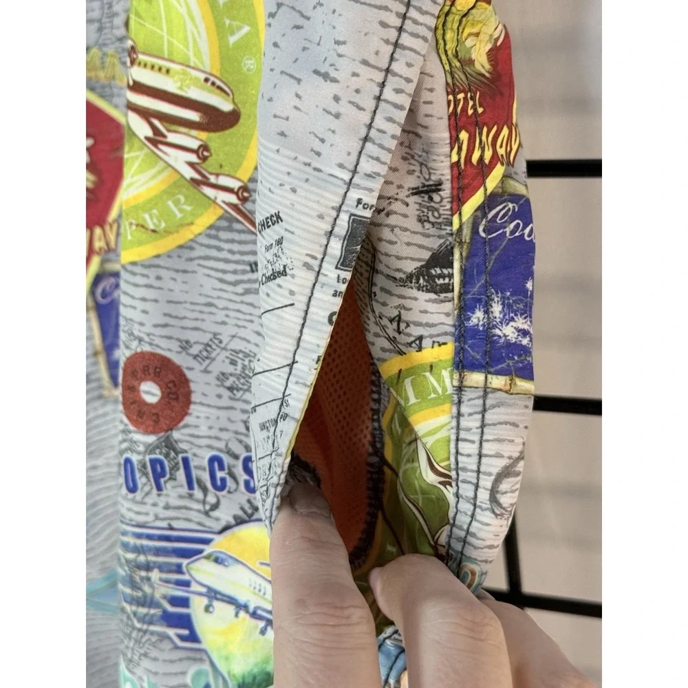 Tommy‎ Bahama Relax Swim Trunks Mens XL Multi Tropical Hawaiian Resortwear Beach